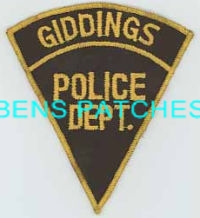 TEXAS,GIDDINGS POLICE 3